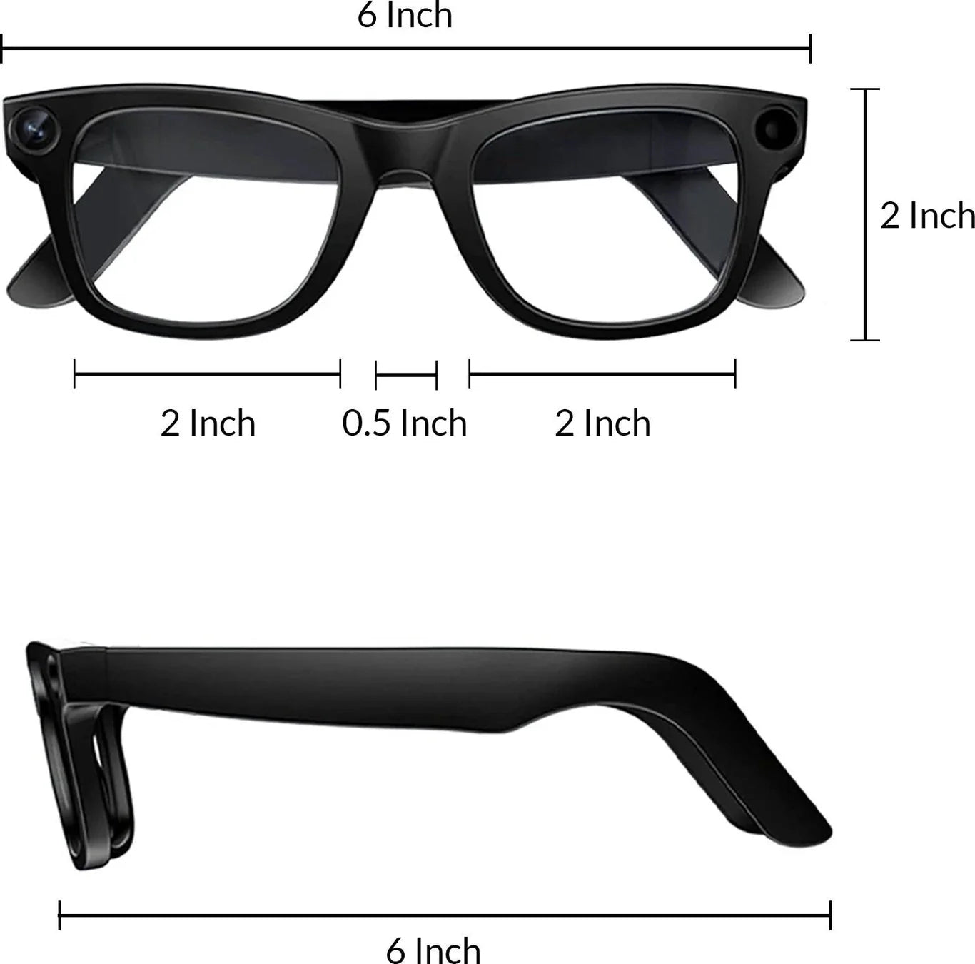 AI Smart Camera sunglasses combine fashionable UV-protective frames