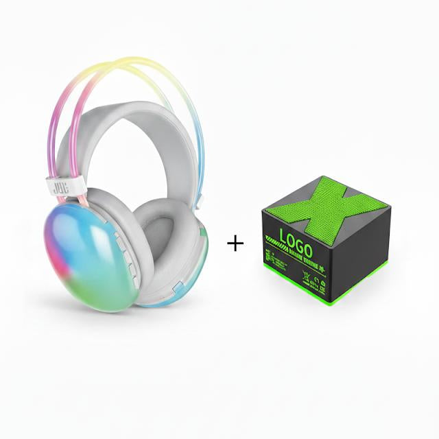 HEADPHONE WITH RGB LIGHT AND X-1 MINI SPEAKER (2IN1 COMBO)