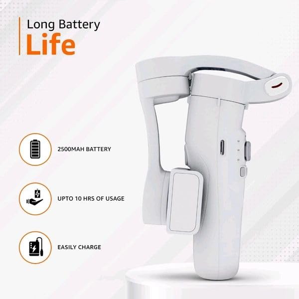 Mobile Gimbal Best Anti-Shake Phone Stabilizer for Reels, Vlogs & YouTube 3 Axis Gimbal for Mobile