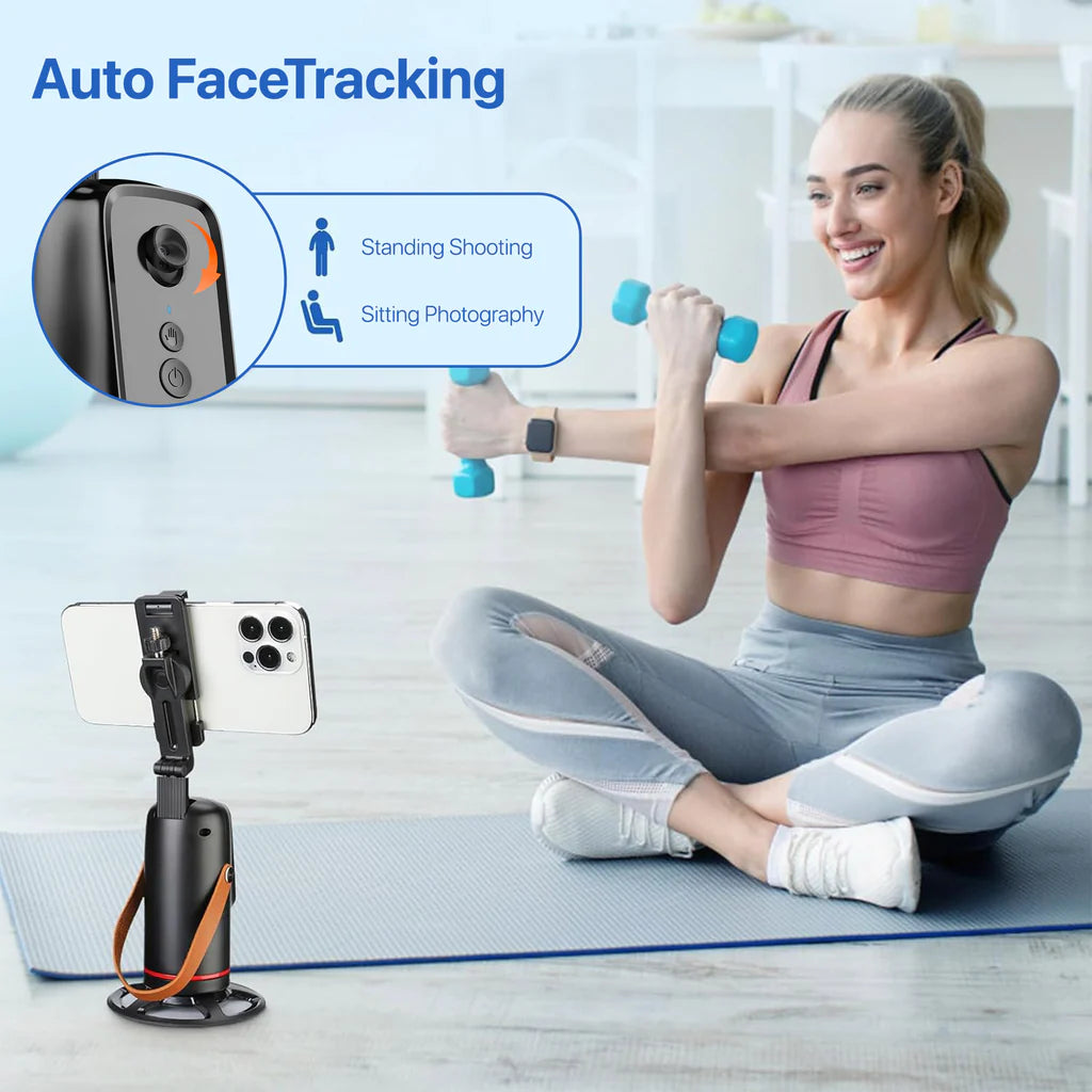 Orbit Flow 360° AI Auto Face Tracking Rotating Gimbal Stand with Gesture Control & Motion Follow