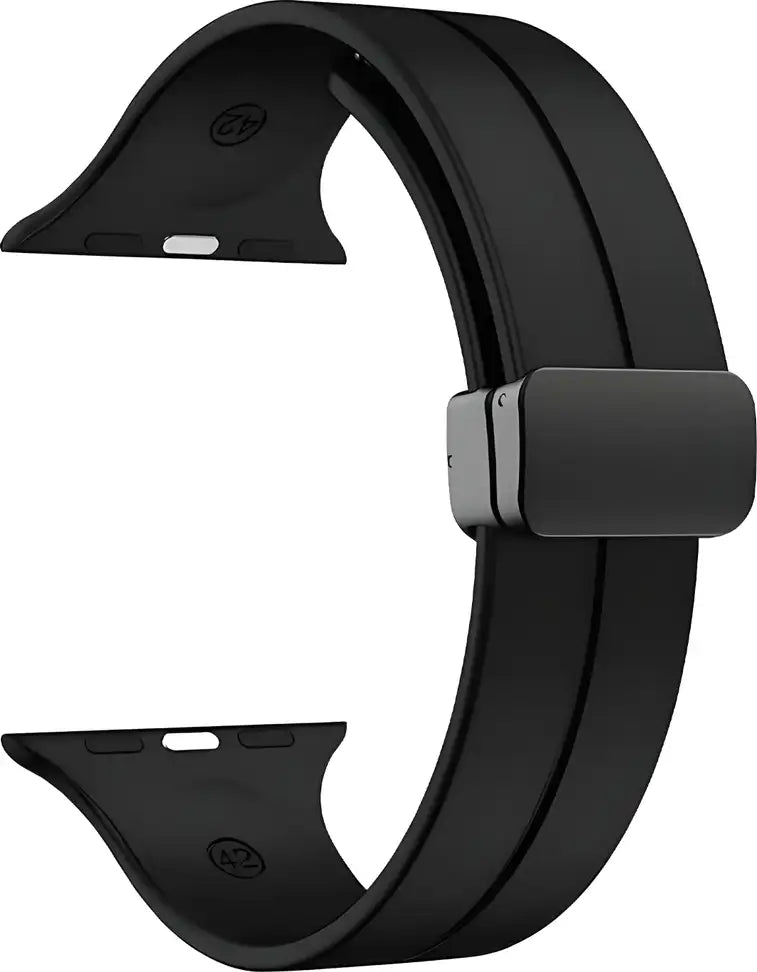 Silicon magnetic Strap black 42MM